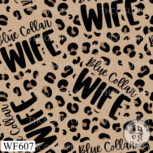 WF607  Blue Collar Wife-Leopard