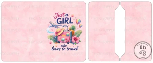 Retail Passport Cover -Just A Girl Who Loves on Smooth Vinyl
