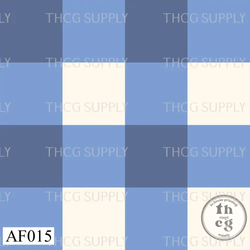 AF015 gingham blue
