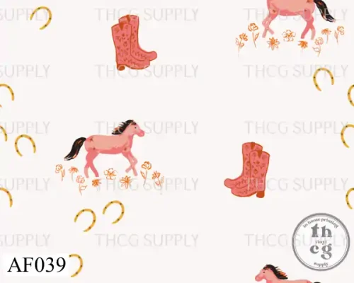 AF039 Western Desert Wild Horse Boho