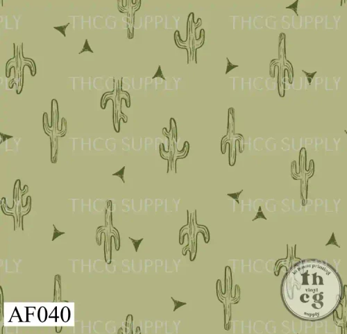 AF040 Western Desert Wild Cactus Boho