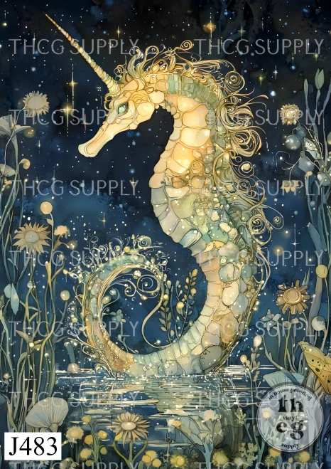 Journal Panel -J483 Astral Dreams Sea Horse