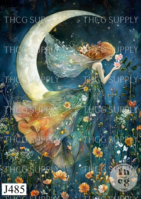 Journal Panel -J485 Astral Dreams Night Fairies