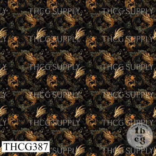 THCG387 Black Dragon Head