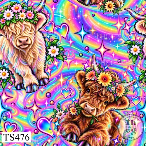 TS476 Rainbow Cow
