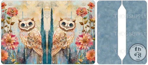 Cut and Sew - Mini Notebook Cover J315 Pastel Whimsy Owl
