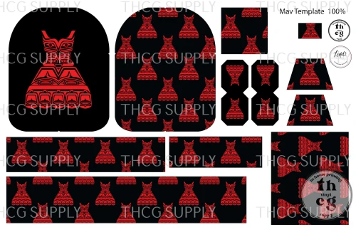 Cut and Sew - Mav Template AKS006 Red Dress