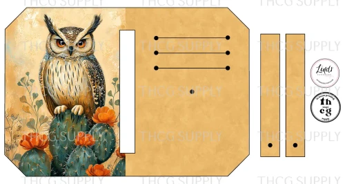 Cut and Sew - Pocket Pal J353 Whimsical Desert Owl
