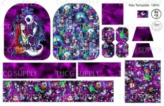 Retail Cut and Sew - Mav Template MAM NBC Purple 100% Smooth Vinyl