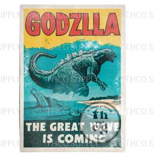 Retail Journal Panel  -J757 Godzilla size A6 on Smooth  Vinyl