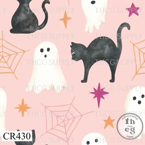 Retail Sheet - CR430 Halloween Colorful  on Smooth Vinyl  (Small Scale)