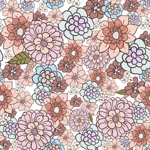 BS002 Retro flowers