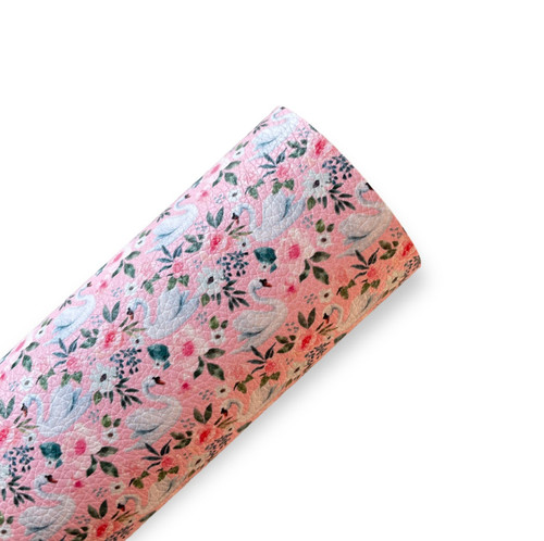 CR010 Swan Floral Pink Sheet (Small Scale)