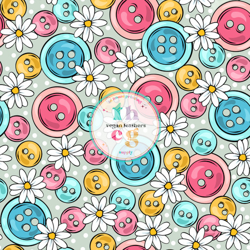 EB007 Buttons FLowers