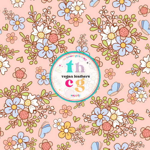 BP129 Floral Melody on Pink