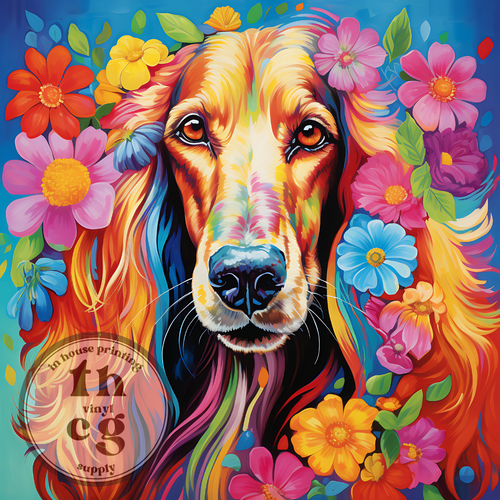 Panel - Floral Dog #1