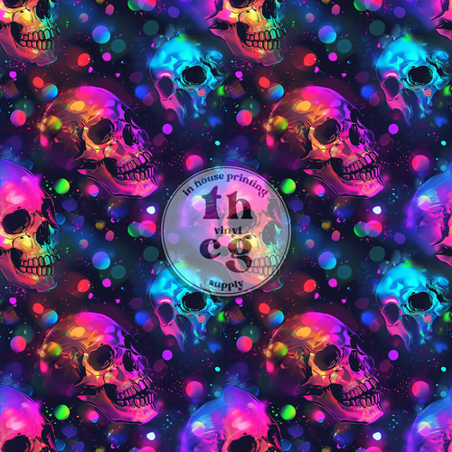 PPD163 Rainbow Skulls