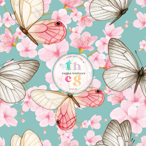 WT014 Butterflies Blossoms