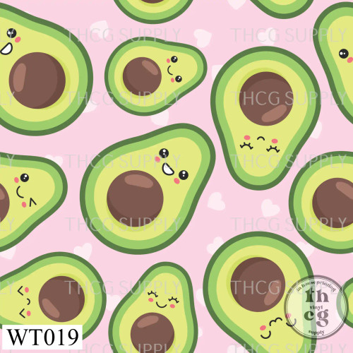 WT019 Cute Avocados