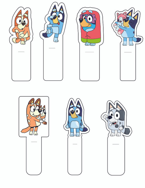 Cut and Glue - Blue dogs set