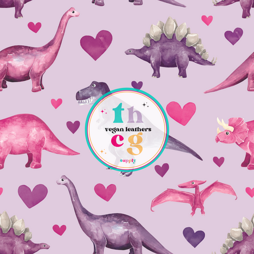 CR696 Girly Dinos with Hearts