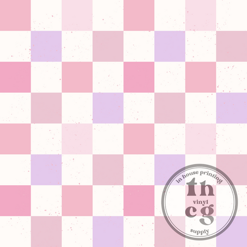 MB257 pink purple checkerboard pattern