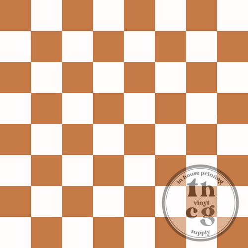 MB287 brown checkerboard pattern