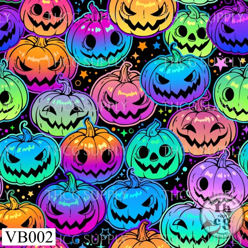 VB002 Neon Rainbow Pumpkins