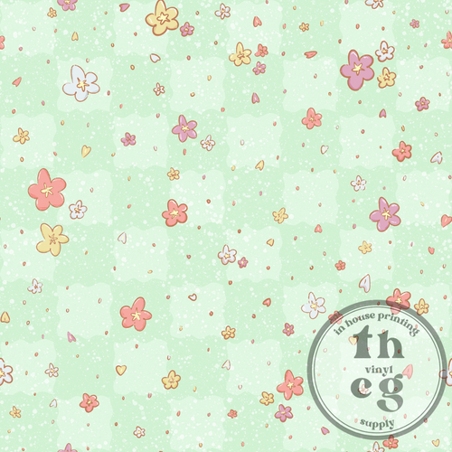 HS382 Floral Checkers