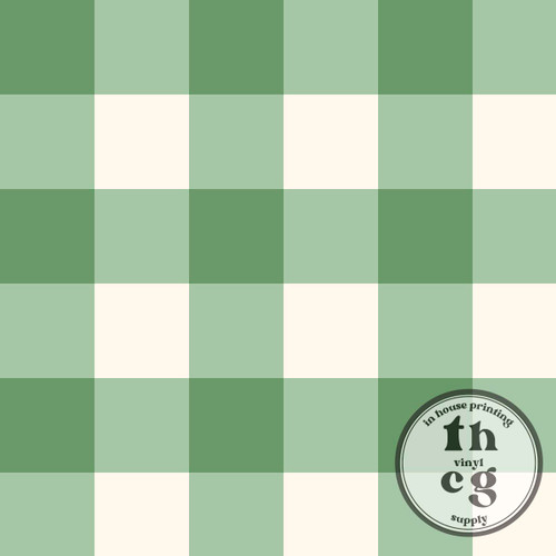 AF016 Gingham Green