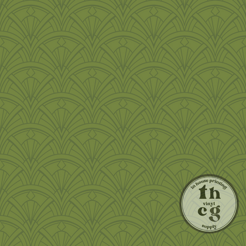 CR1201 Tropical Jungle Modern Ornate Green