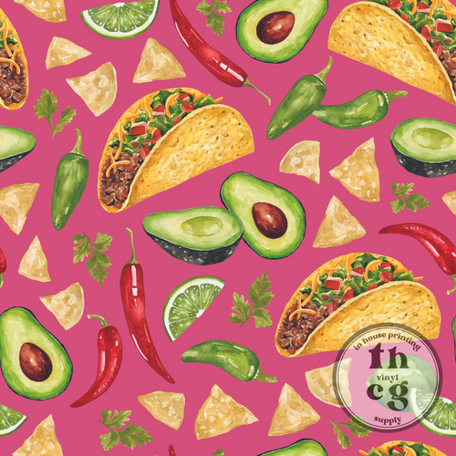 CR1246 Taco Tuesday Hot Pink