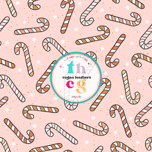 JS006 Boho Candy Canes on Pink