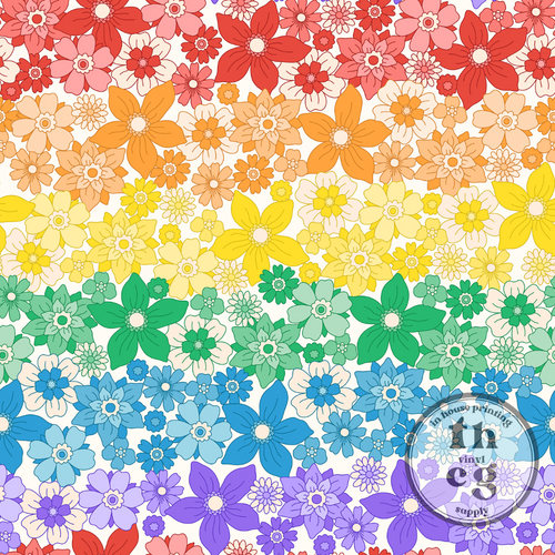 #1220 Rainbow Flowers