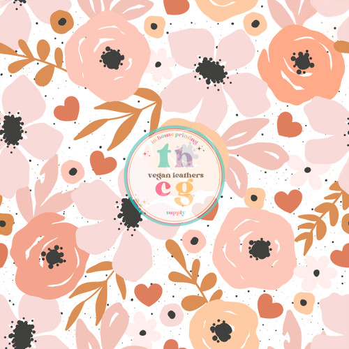 JS132 Peach Floral