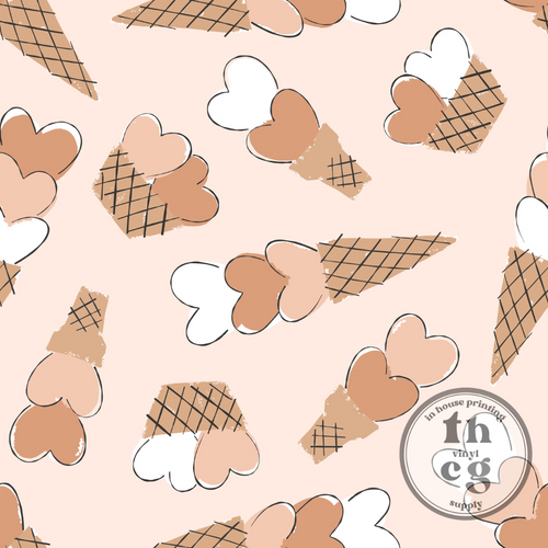JS192 Ice Cream Hearts Pink