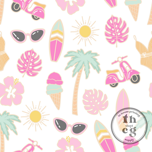 JS238 Pink Tropical Summer