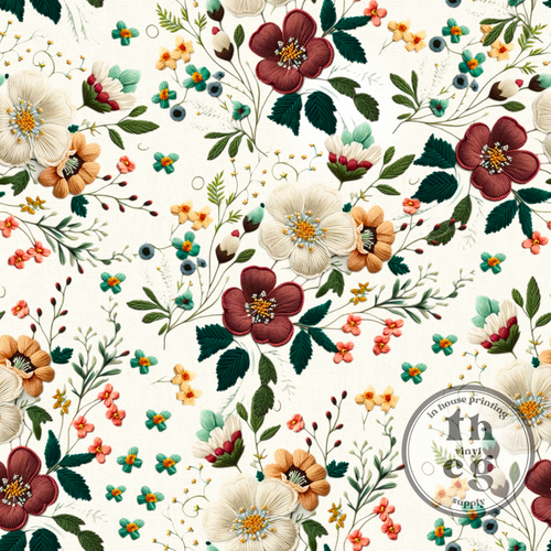 BBG001 Embroidery floral