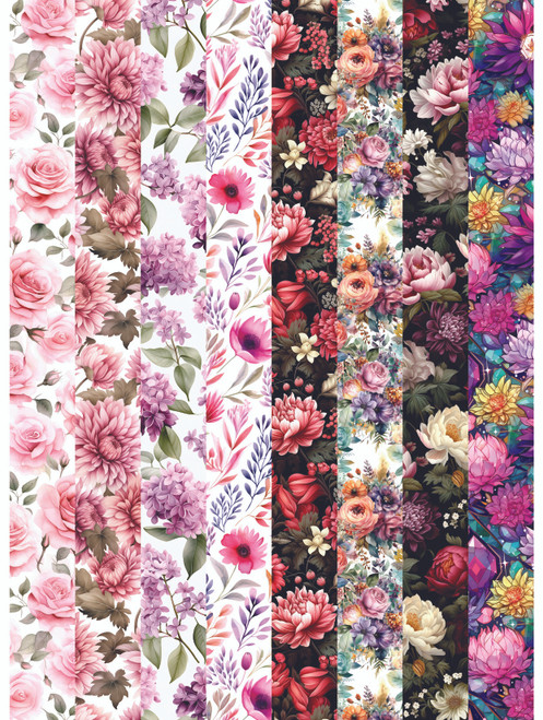 Wristlet - PPD Floral Set