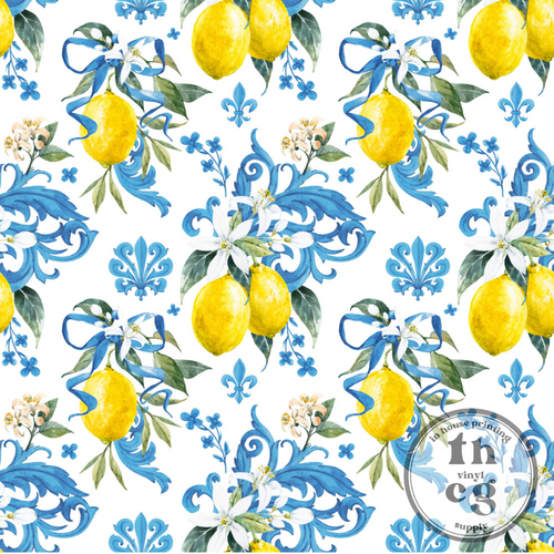#764 Lemons Blue