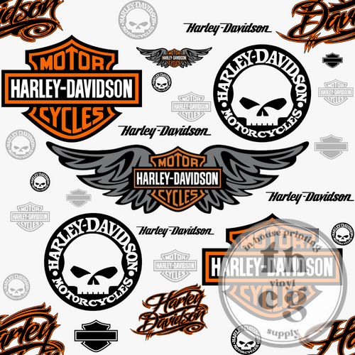 JCD059 Harley Davidson White