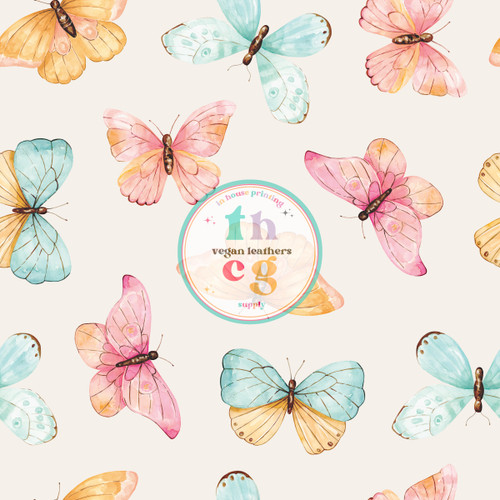 CR015 Butterflies on Cream