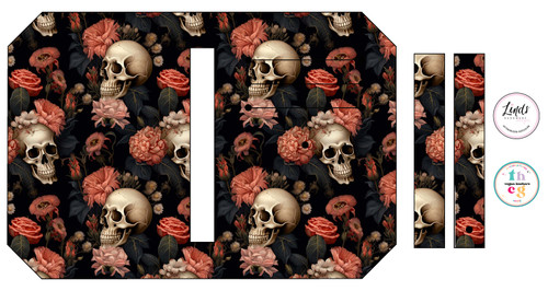 Cut and Sew - Pocket Pal PPD166 Skulls with Roses