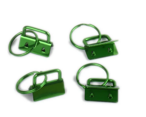 1" Green Wristlet Key Fob Clasp Hardware