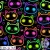 Thcg765 Neon Cat faces