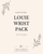 Cut and Sew - Custom Louie Wrist Pack Template