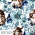 SST023 Tupac Blue Floral White