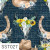 SST027  Floral Bull Skull