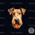 Panel - Geometric Airedale Terrier