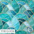 THCG1836 Teal Stained Glass